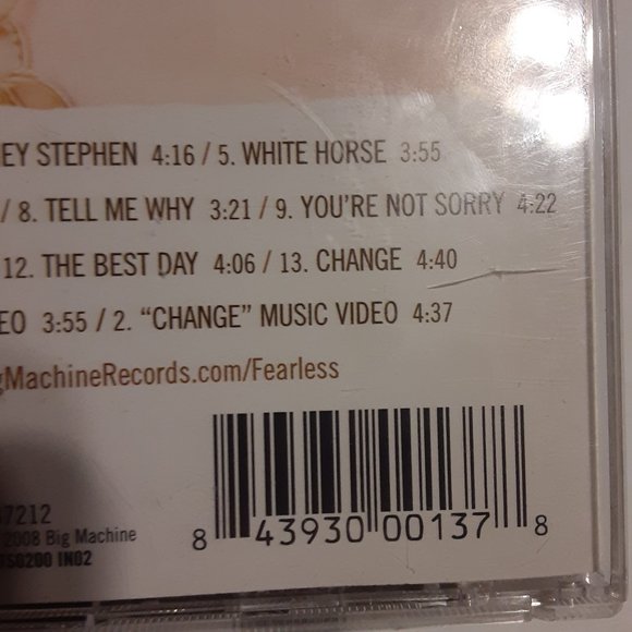 Taylor Swift Fearless CD 2008 and Just For You DVD - Picture 7 of 12